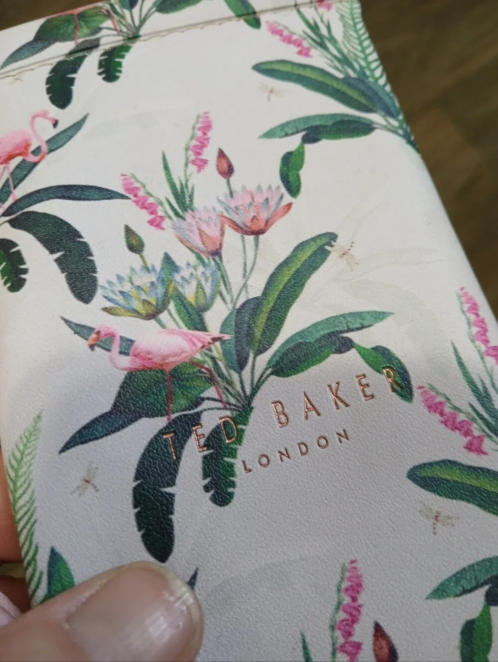 New 2pc Ted Baker London Sunglasses Pouch with Striped Cleaning Cloth.